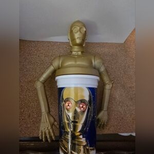 Star Wars C3PO - Taco Bell & Pepsi Drinking Cup & Topper 1996